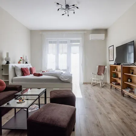 Cabletownbuda - Design With Ac, Balcony Apartament Budapeszt